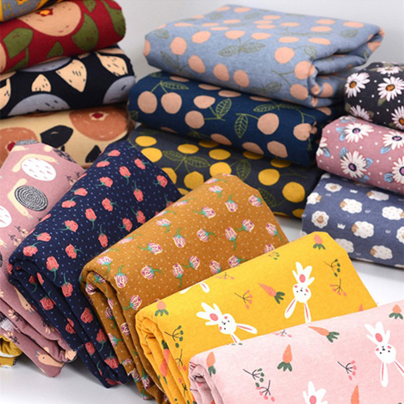 Flannel Shirt Lined - Half Meter Baby's Flannel Fabric Cartoon