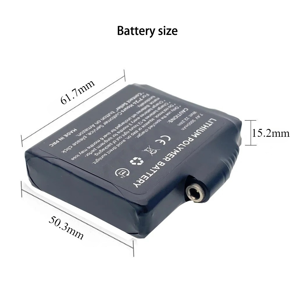 Glove Battery 7.4V 3000mAh Pol - Heated Vest Battery ulasan dan harga