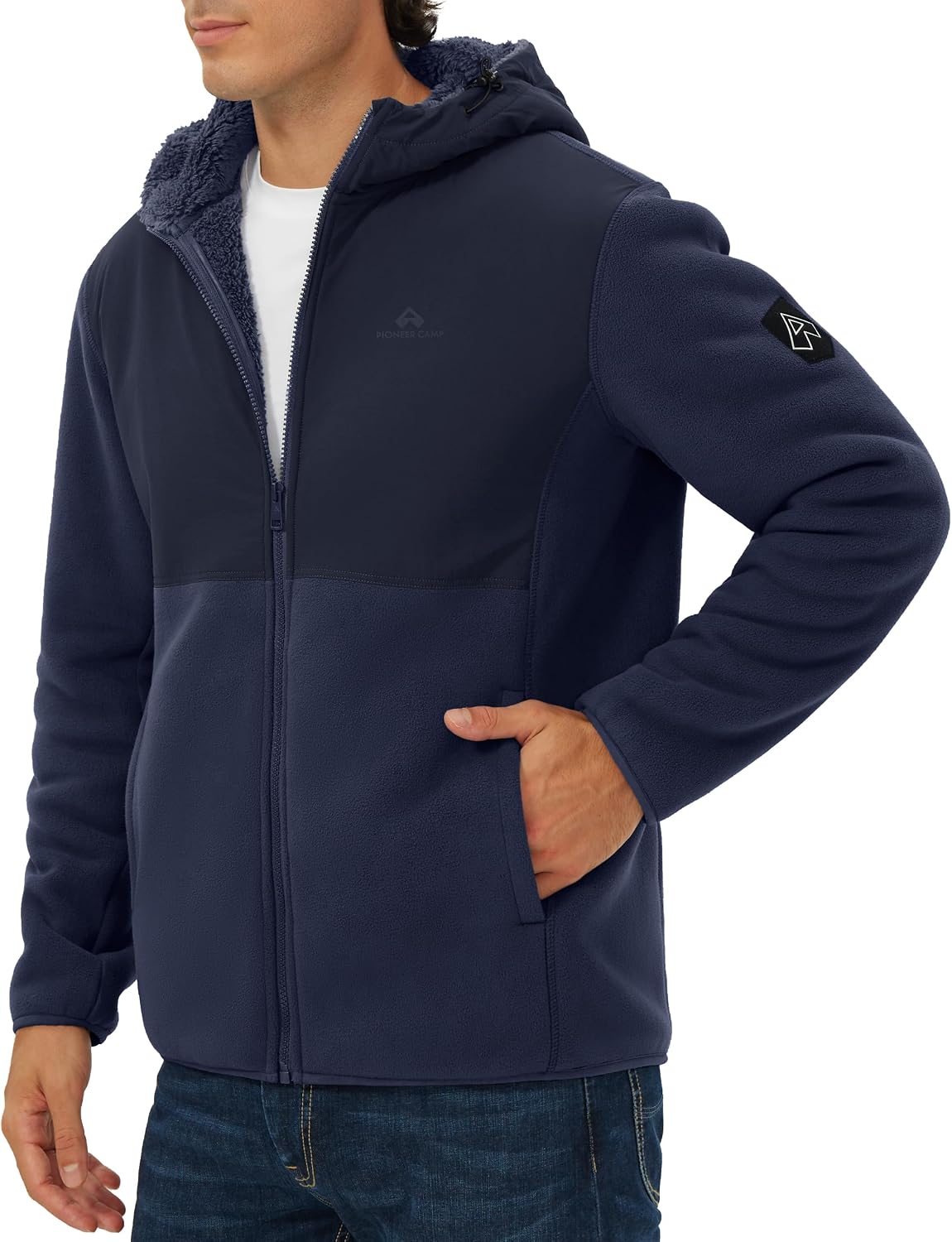 Pioneer Camp Men's Polar Fleec - Sherpa Hoodie Fleece ulasan dan harga