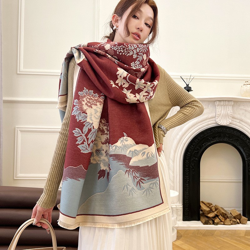 Fashion Winter New Warm Cashme - Cashmere Pashmina Wrap ulasan dan harga