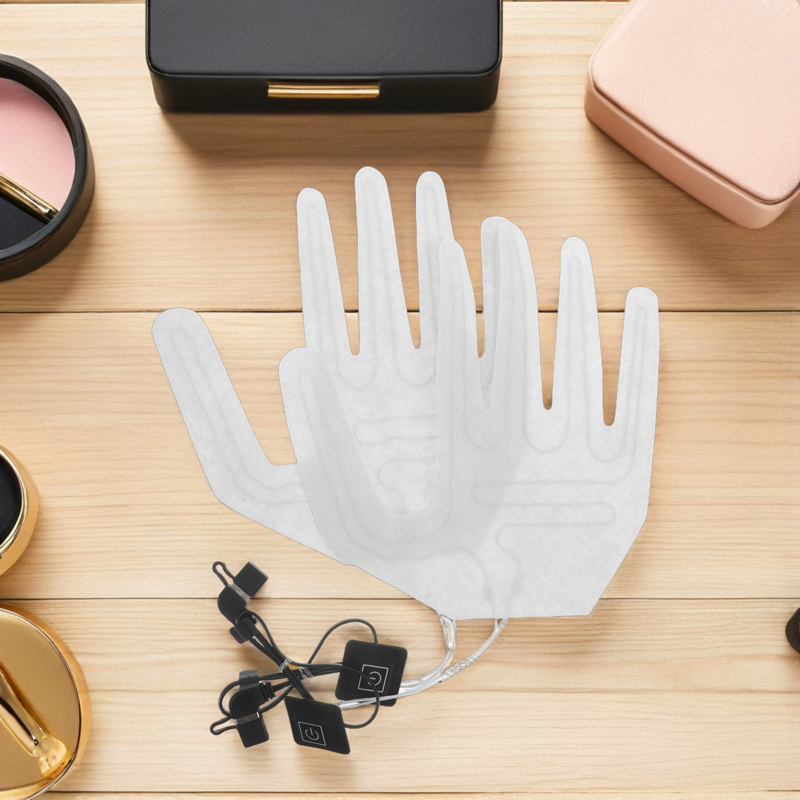 2Pcs Full Finger Electric Glov - Hand Warmer Electric ulasan dan harga
